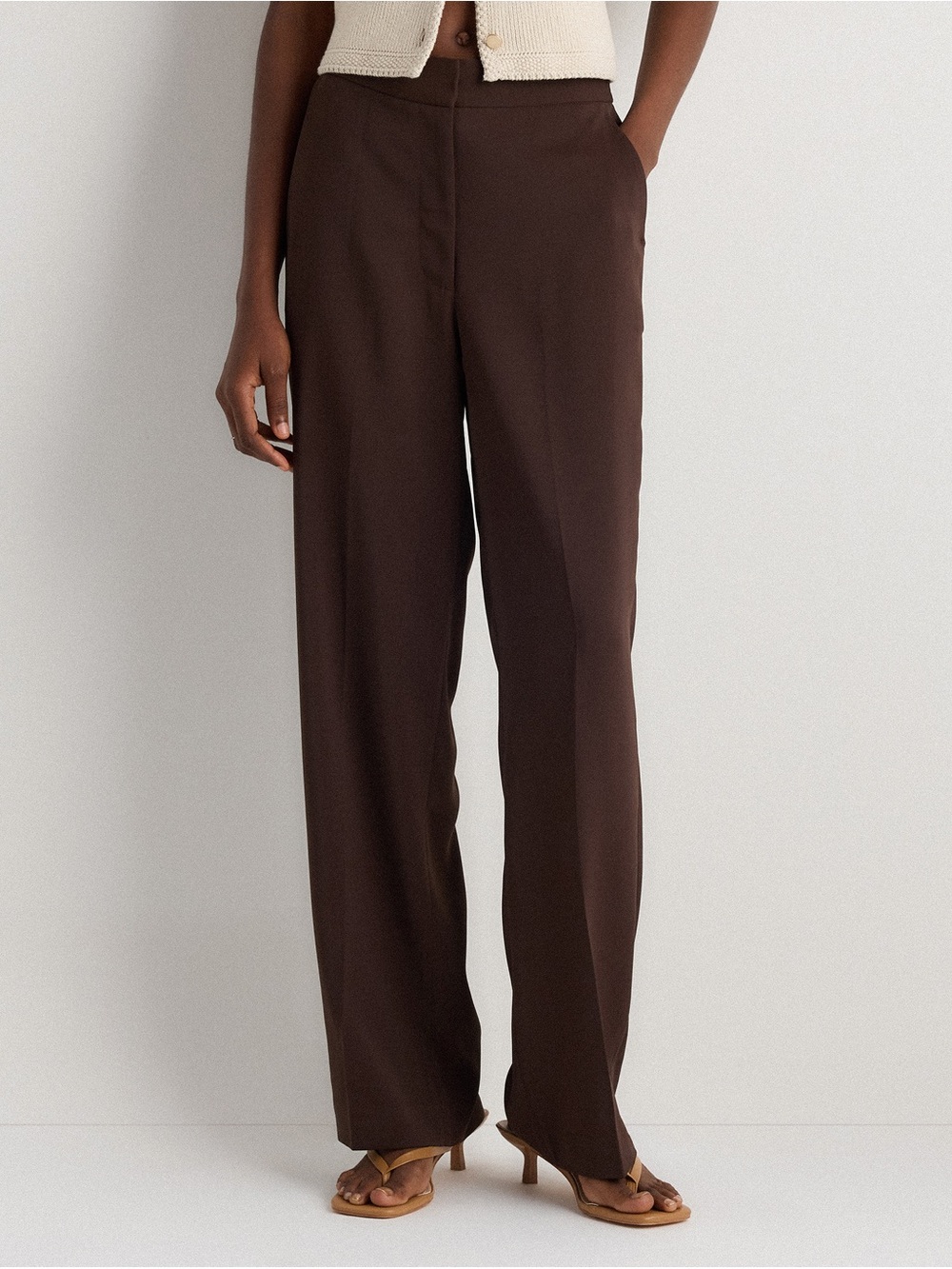 NWT Quince Stretch Crepe Classic Trouser Pants